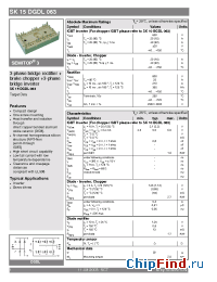Datasheet SK15DGDL063 manufacturer Semikron