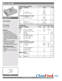 Datasheet SK15GH063 manufacturer Semikron