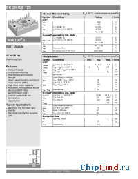Datasheet SK20GB123 manufacturer Semikron