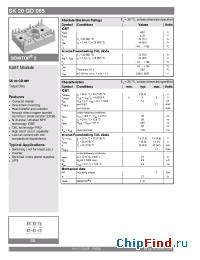 Datasheet SK20GD065 manufacturer Semikron