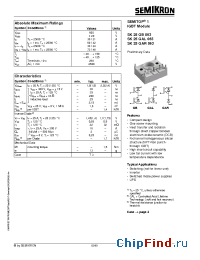 Datasheet SK25GB063 manufacturer Semikron