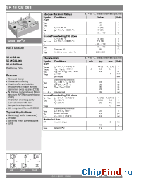 Datasheet SK45GAL063 manufacturer Semikron