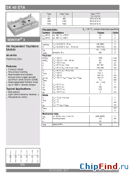 Datasheet SK45STA16 manufacturer Semikron