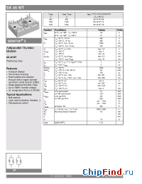 Datasheet SK45WT08 manufacturer Semikron