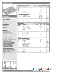 Datasheet SK50GAR067 manufacturer Semikron