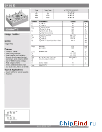 Datasheet SK55D08 manufacturer Semikron