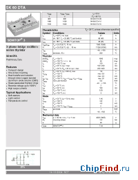 Datasheet SK60DTA08 manufacturer Semikron