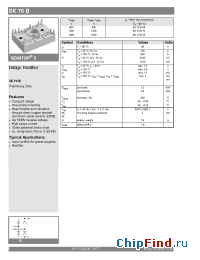 Datasheet SK70B08 manufacturer Semikron