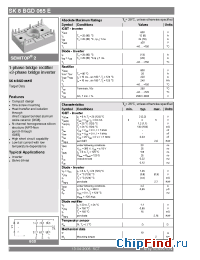Datasheet SK8BGD065E manufacturer Semikron