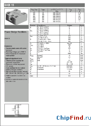 Datasheet SKB1512A2 manufacturer Semikron
