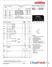 Datasheet SKBB380C2200 manufacturer Semikron