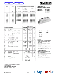 Datasheet SKKE81/04 manufacturer Semikron