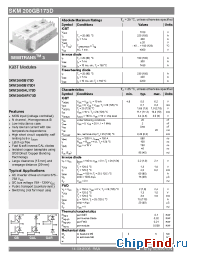 Datasheet SKM200GB173D1 manufacturer Semikron