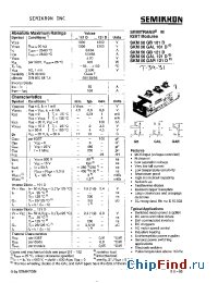 Datasheet SKM50GB101D manufacturer Semikron