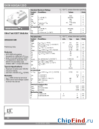 Datasheet SKM600GA125D manufacturer Semikron