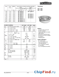 Datasheet SKT1000 manufacturer Semikron