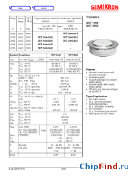Datasheet SKT1400 manufacturer Semikron