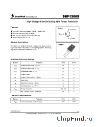 Datasheet SBF13005 manufacturer SemiWell