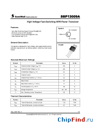 Datasheet SBP13009A manufacturer SemiWell