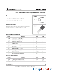 Datasheet SBW13009 manufacturer SemiWell