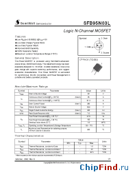 Datasheet SFB95N03L manufacturer SemiWell