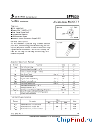 Datasheet SFP830 manufacturer SemiWell