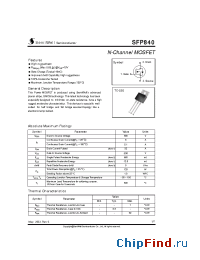 Datasheet SFP840 manufacturer SemiWell