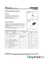 Datasheet STF25A60 manufacturer SemiWell