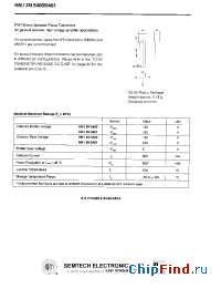 Datasheet 2N5401 manufacturer Semtech