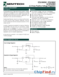 Datasheet EZ1086-3.3 manufacturer Semtech