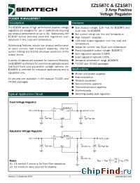 Datasheet EZ1587-2.5 manufacturer Semtech
