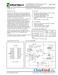 Datasheet SC1172/3 manufacturer Semtech
