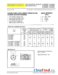 Datasheet SCPAR05F manufacturer Semtech