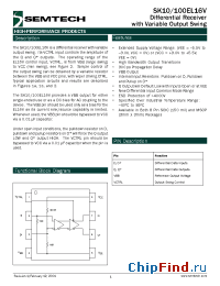 Datasheet SK100EL16VU manufacturer Semtech