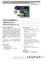 Datasheet XE1610-PVT manufacturer Semtech