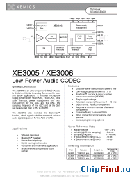 Datasheet XE3005I033 manufacturer Semtech