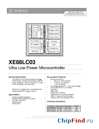 Datasheet XE88LC03 manufacturer Semtech