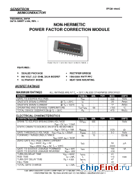 Datasheet PFCM-1500C manufacturer Sensitron