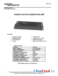 Datasheet PFCU-1500 manufacturer Sensitron
