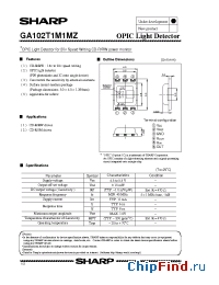 Datasheet GA102T1M1MZ manufacturer SHARP