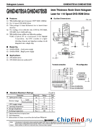 Datasheet GH6D407B5A manufacturer SHARP