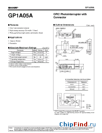 Datasheet GP1A05A manufacturer SHARP