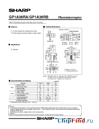 Datasheet GP1A36RA manufacturer SHARP