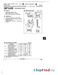 Datasheet GP1L02 manufacturer SHARP