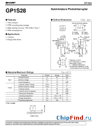 Datasheet GP1S28 manufacturer SHARP