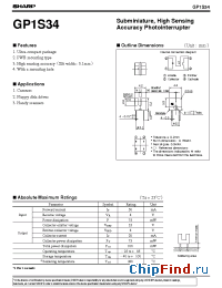 Datasheet GP1S34 manufacturer SHARP