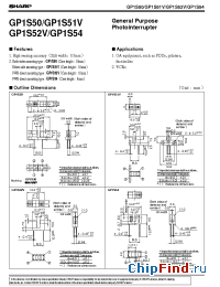 Datasheet GP1S54 manufacturer SHARP
