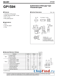 Datasheet GP1S94 manufacturer SHARP
