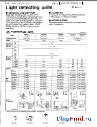 Datasheet GP1U501X manufacturer SHARP