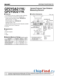 Datasheet GP2Y0D21YK manufacturer SHARP